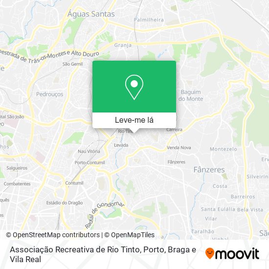 Associação Recreativa de Rio Tinto mapa