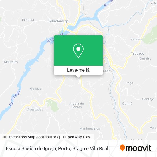 Escola Básica de Igreja mapa