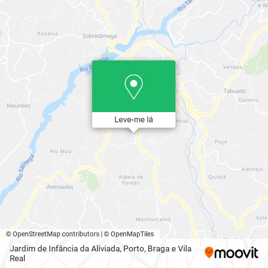 Jardim de Infância da Aliviada mapa