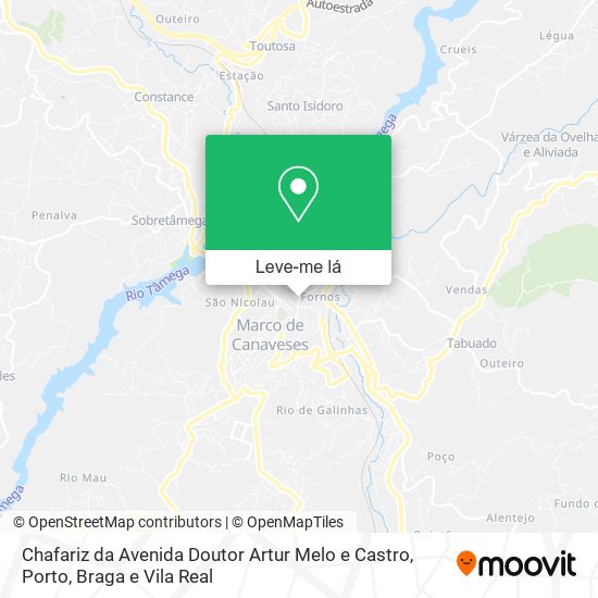 Chafariz da Avenida Doutor Artur Melo e Castro mapa