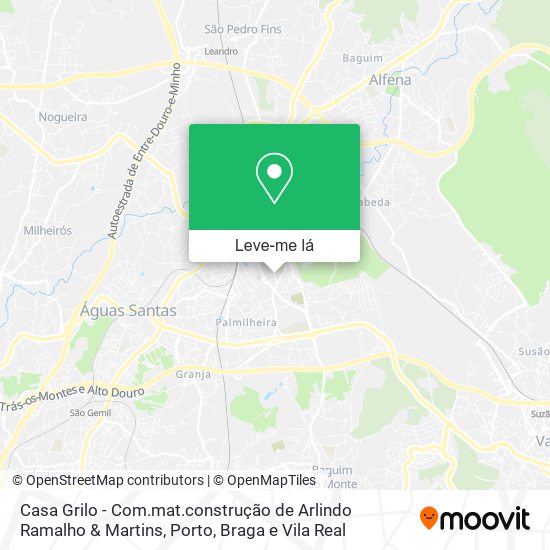 Casa Grilo - Com.mat.construção de Arlindo Ramalho & Martins mapa