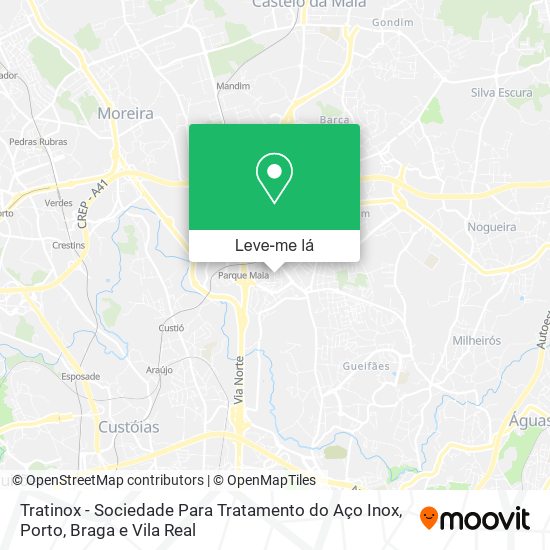 Tratinox - Sociedade Para Tratamento do Aço Inox mapa