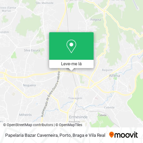 Papelaria Bazar Caverneira mapa