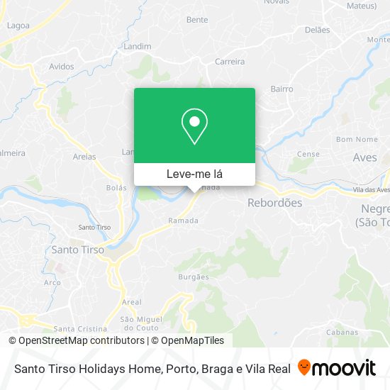 Santo Tirso Holidays Home mapa
