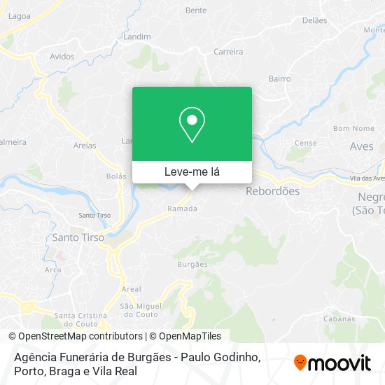 Agência Funerária de Burgães - Paulo Godinho mapa