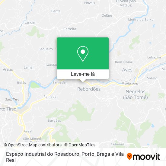 Espaço Industrial do Rosadouro mapa