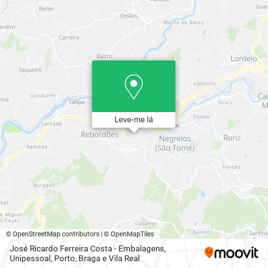 José Ricardo Ferreira Costa - Embalagens, Unipessoal mapa