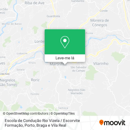 Escola de Condução Rio Vizela / Escorvite Formação mapa