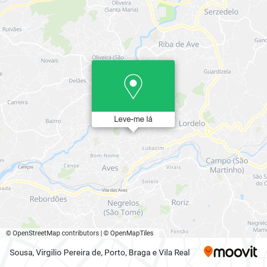 Sousa, Virgilio Pereira de mapa