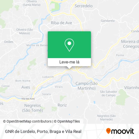 GNR de Lordelo mapa