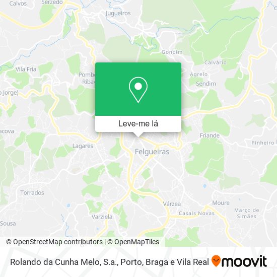 Rolando da Cunha Melo, S.a. mapa