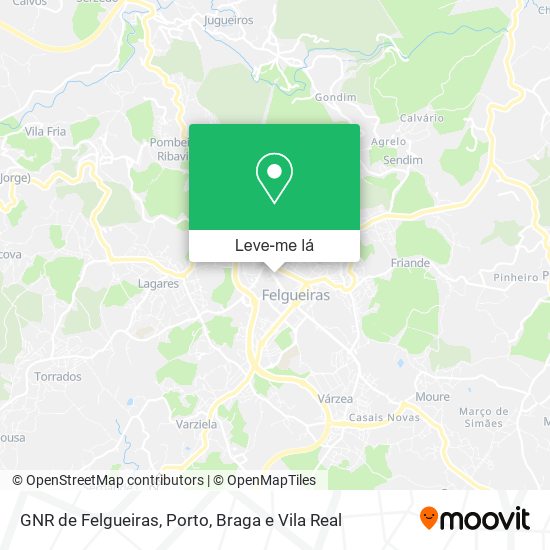 GNR de Felgueiras mapa
