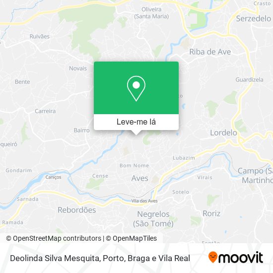 Deolinda Silva Mesquita mapa