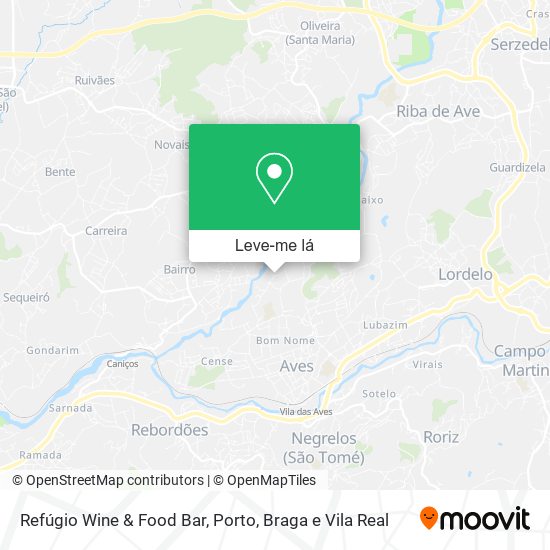 Refúgio Wine & Food Bar mapa