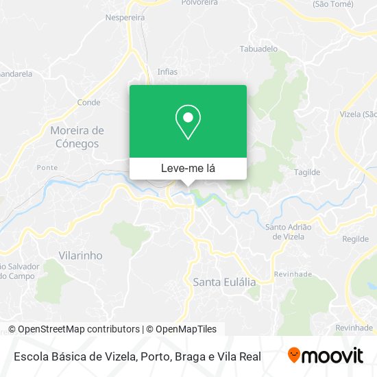 Escola Básica de Vizela mapa
