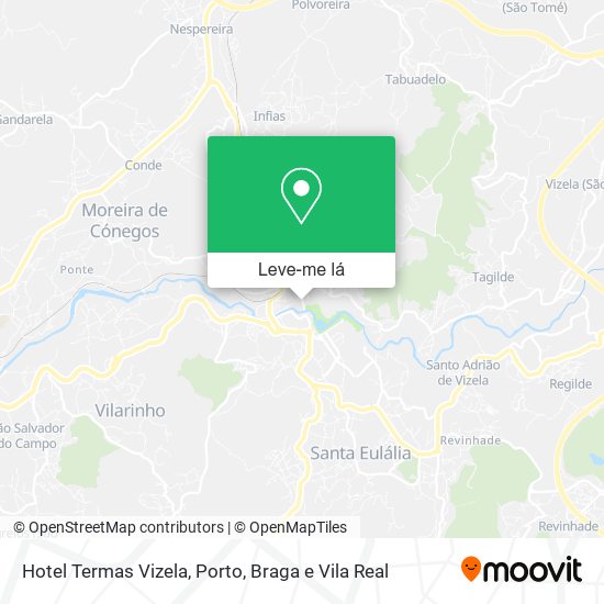 Hotel Termas Vizela mapa