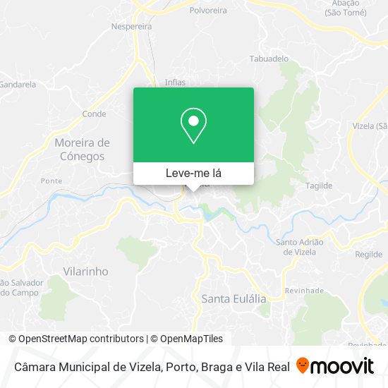 Câmara Municipal de Vizela mapa