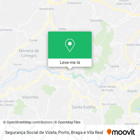 Segurança Social de Vizela mapa