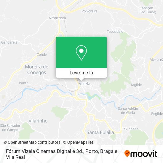 Fórum Vizela Cinemas Digital e 3d. mapa