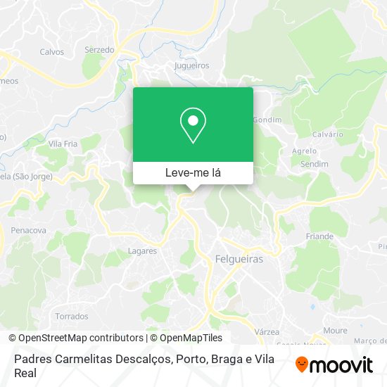 Padres Carmelitas Descalços mapa