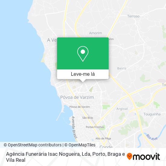 Agência Funerária Isac Nogueira, Lda mapa
