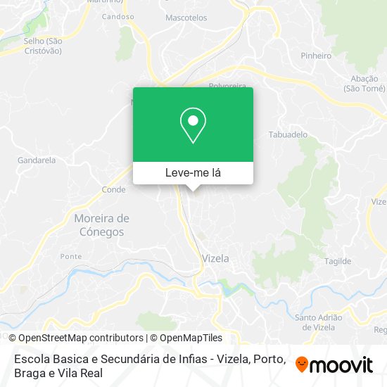 Escola Basica e Secundária de Infias - Vizela mapa