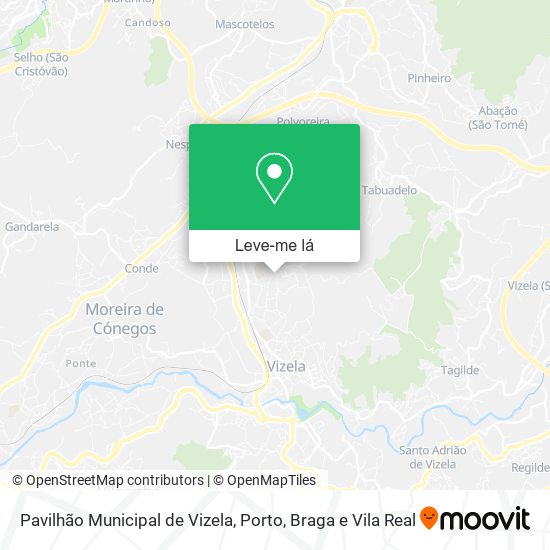 Pavilhão Municipal de Vizela mapa