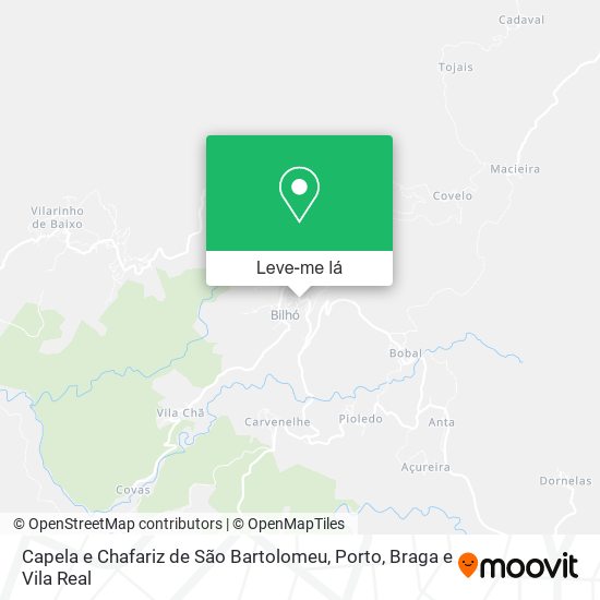 Capela e Chafariz de São Bartolomeu mapa