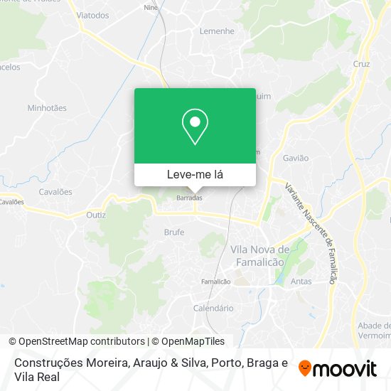 Construções Moreira, Araujo & Silva mapa