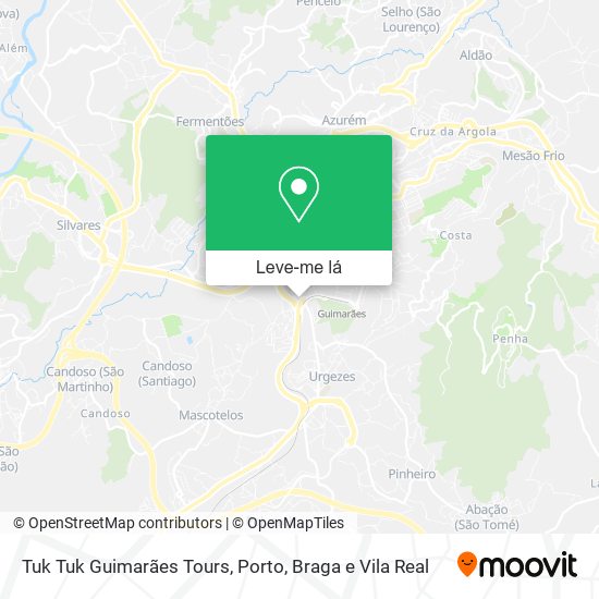 Tuk Tuk Guimarães Tours mapa