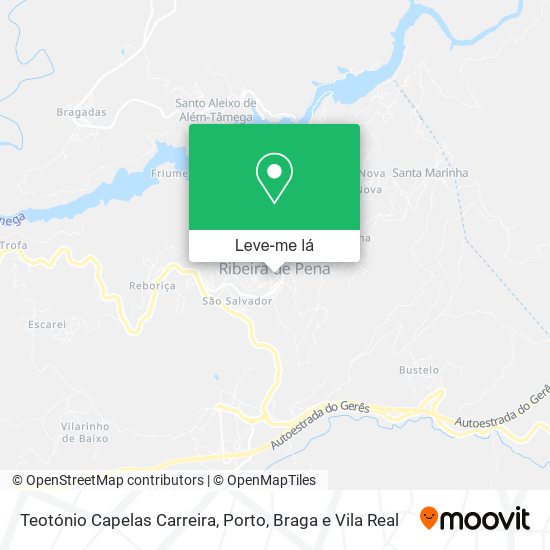 Teotónio Capelas Carreira mapa