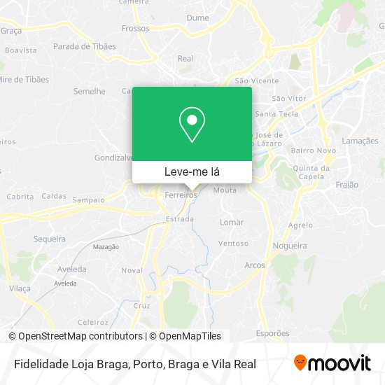 Fidelidade Loja Braga mapa