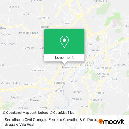 Serralharia Civil Gonçalo Ferreira Carvalho & C mapa