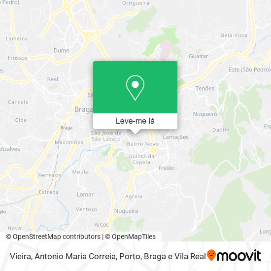 Vieira, Antonio Maria Correia mapa