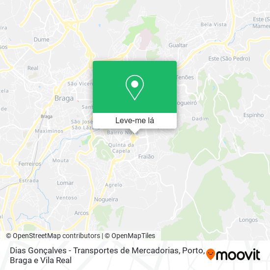 Dias Gonçalves - Transportes de Mercadorias mapa