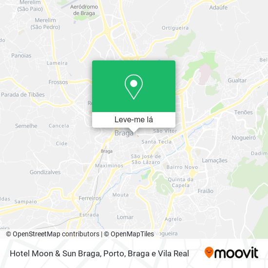 Hotel Moon & Sun Braga mapa