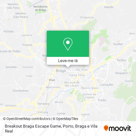 Breakout Braga Escape Game mapa