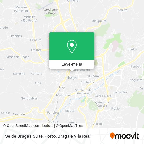 Sé de Braga's Suite mapa
