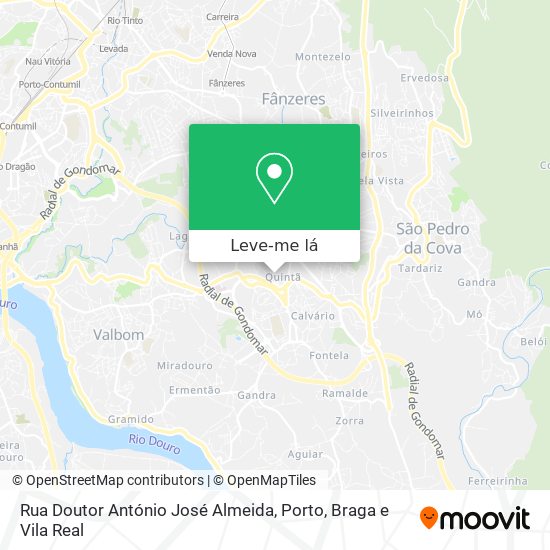 Rua Doutor António José Almeida mapa