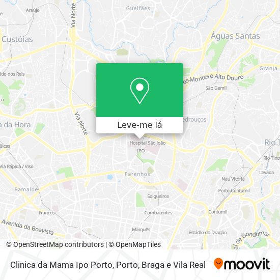 Clinica da Mama Ipo Porto mapa