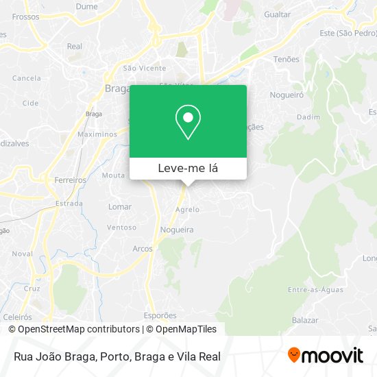 Rua João Braga mapa