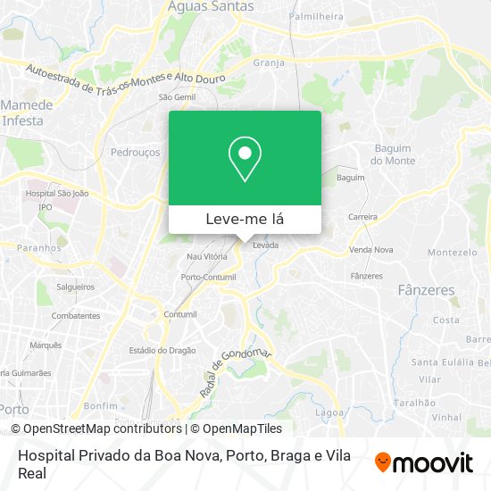 Hospital Privado da Boa Nova mapa