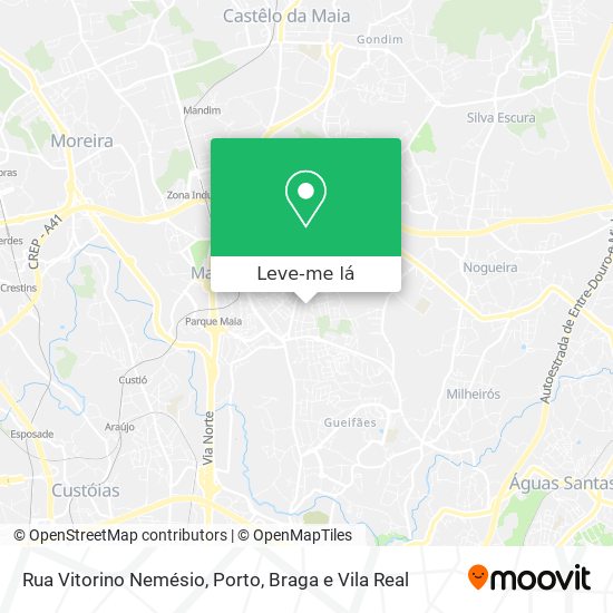 Rua Vitorino Nemésio mapa