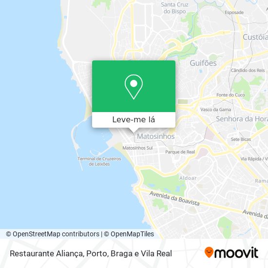 Restaurante Aliança mapa