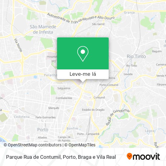 Parque Rua de Contumil mapa