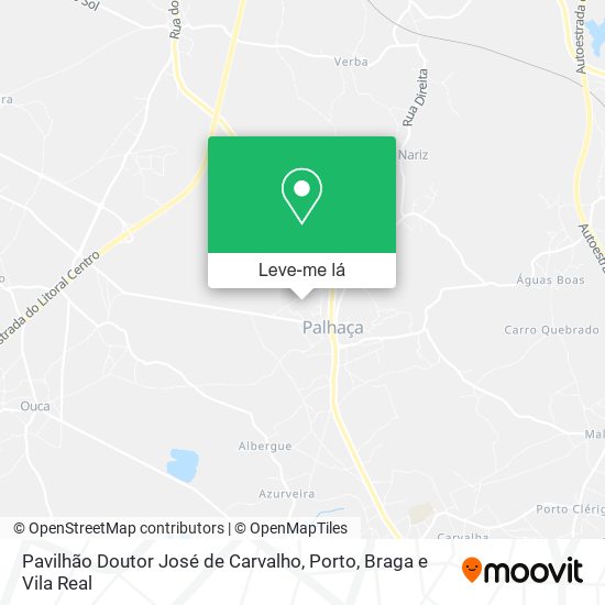 Pavilhão Doutor José de Carvalho mapa