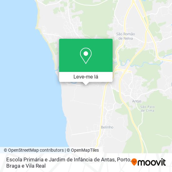 Escola Primária e Jardim de Infância de Antas mapa