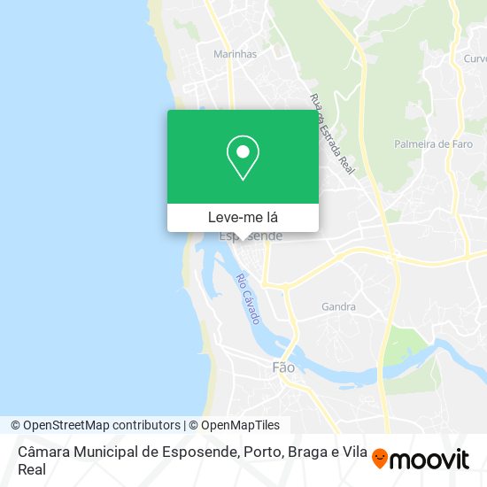 Câmara Municipal de Esposende mapa