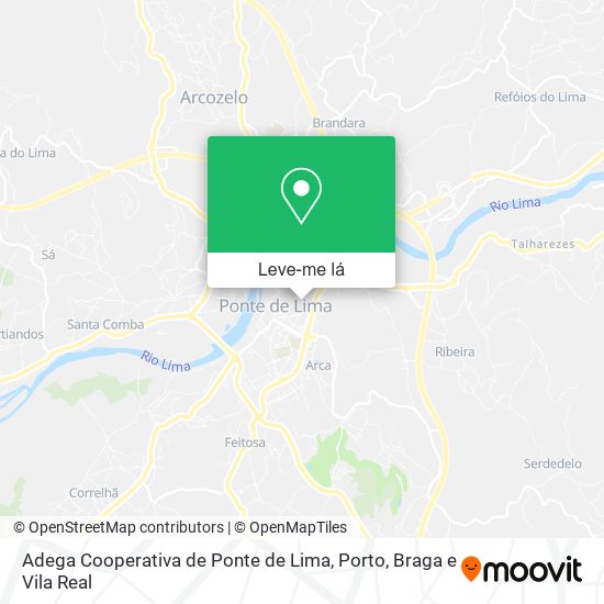 Adega Cooperativa de Ponte de Lima mapa