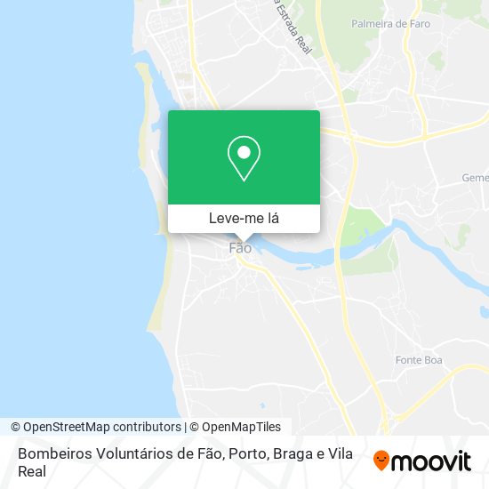 Bombeiros Voluntários de Fão mapa